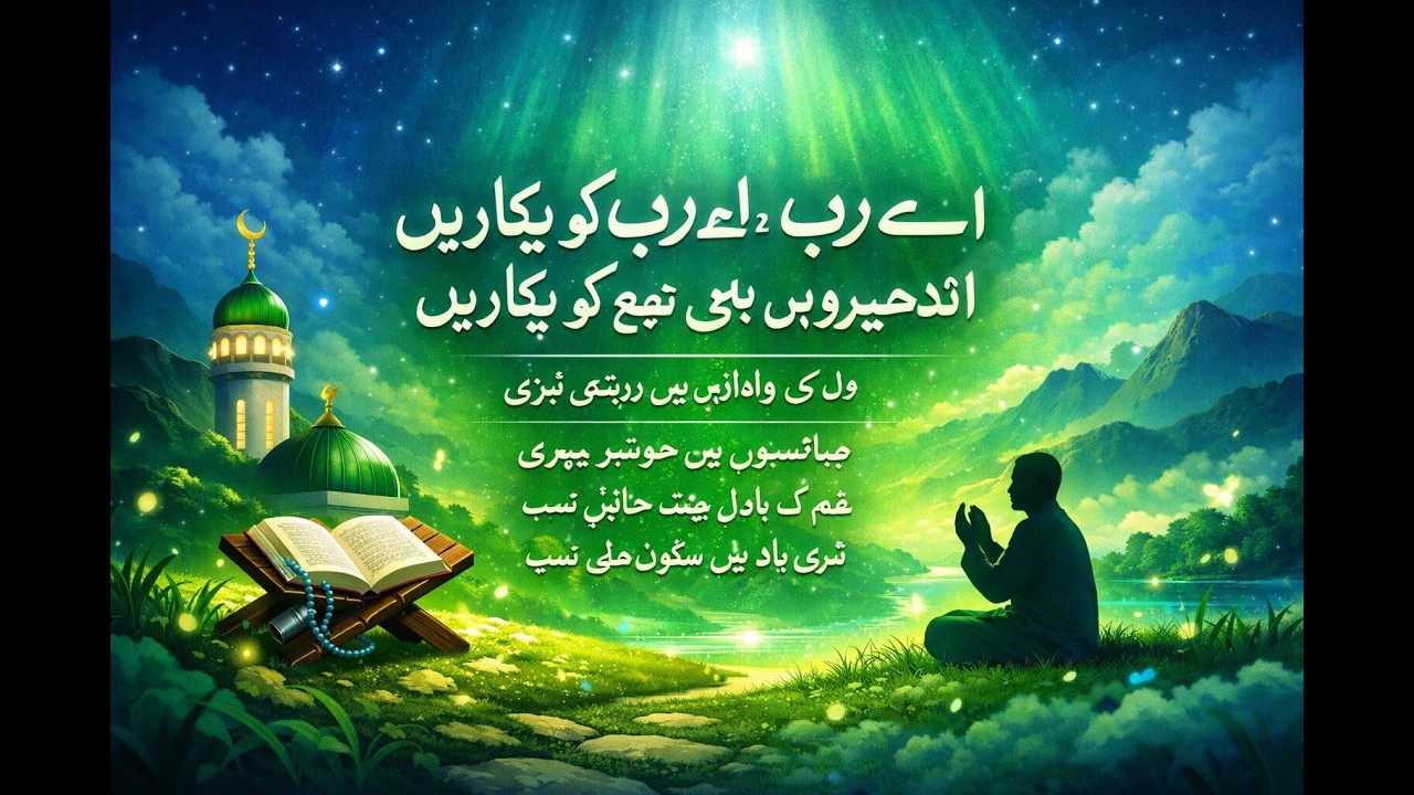 ے رب، اے رب، تجھ کو پکاریں
