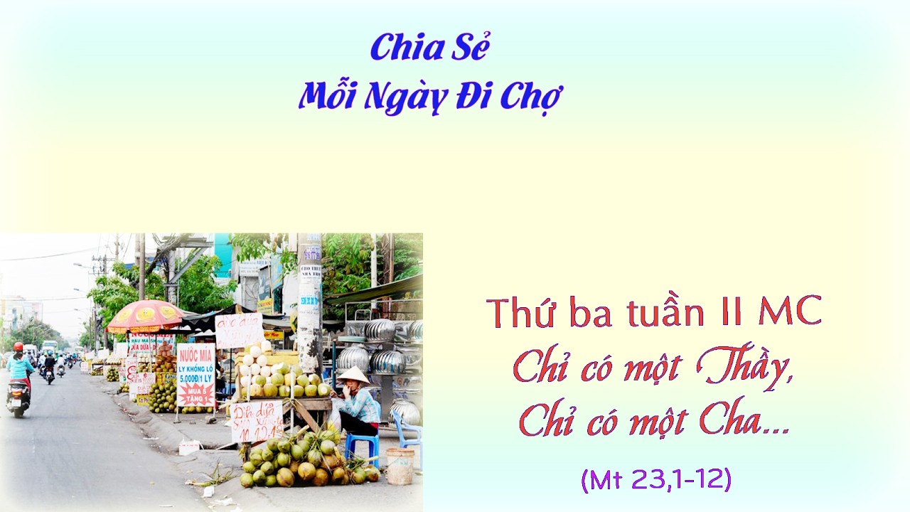 Thứ ba tuần II MC