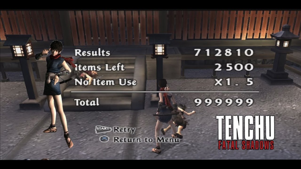 Tenchu Fatal Shadows: Red Blade (Perfect Score) Rin - No Damage