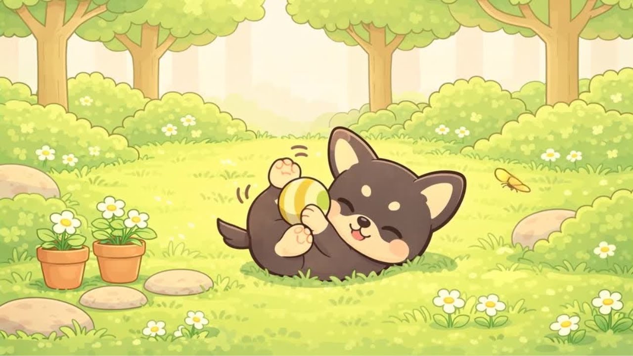Sunny Garden Lofi Background 🌿 | Cozy Chibi Ambience for Study & Relax