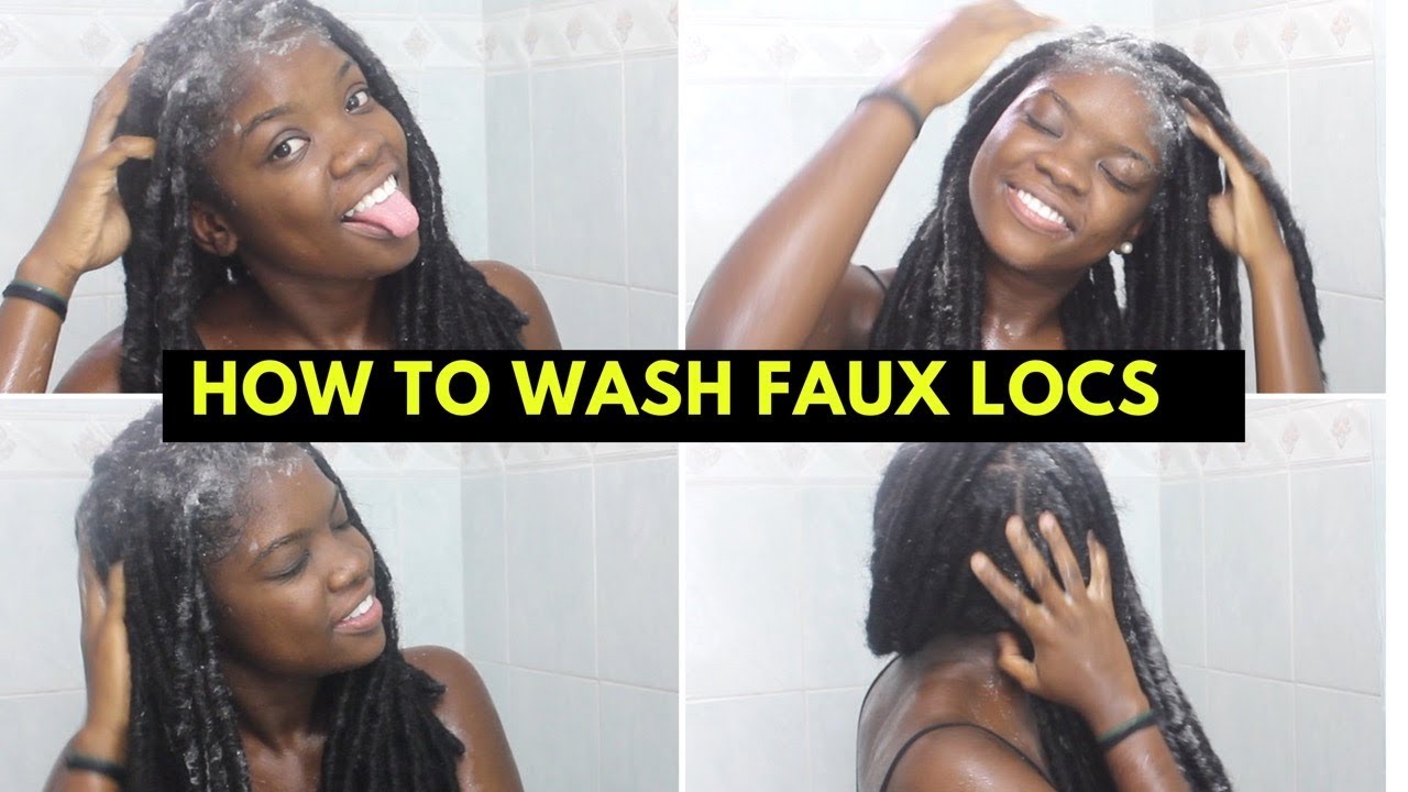HOW TO WASH FAUX LOCS