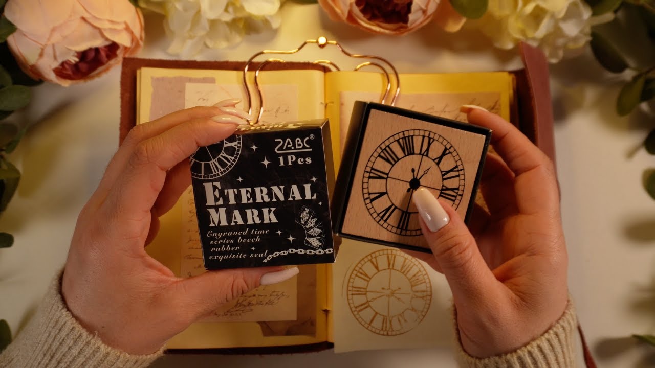 ASMR | Vintage Aesthetic Journal Collage | Relaxing Paper & Sticker Sounds | No Talking