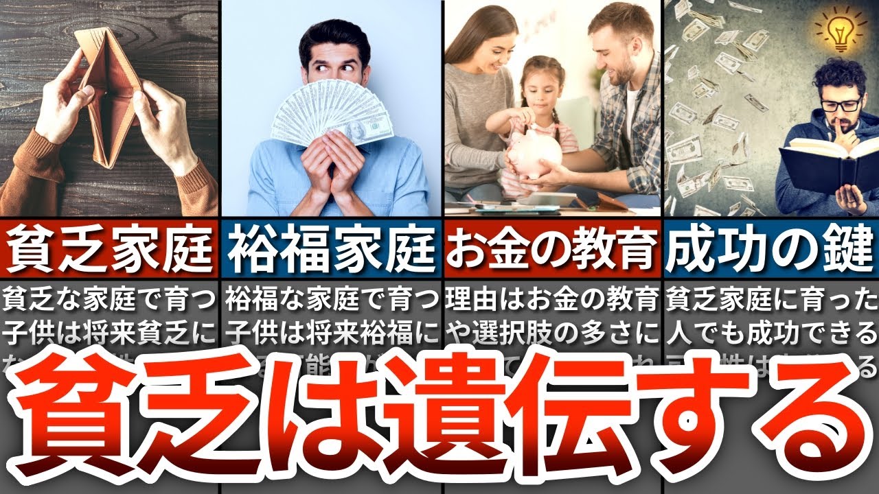 【貧富の連鎖】貧乏は遺伝するって本当なのか【ゆっくり解説】