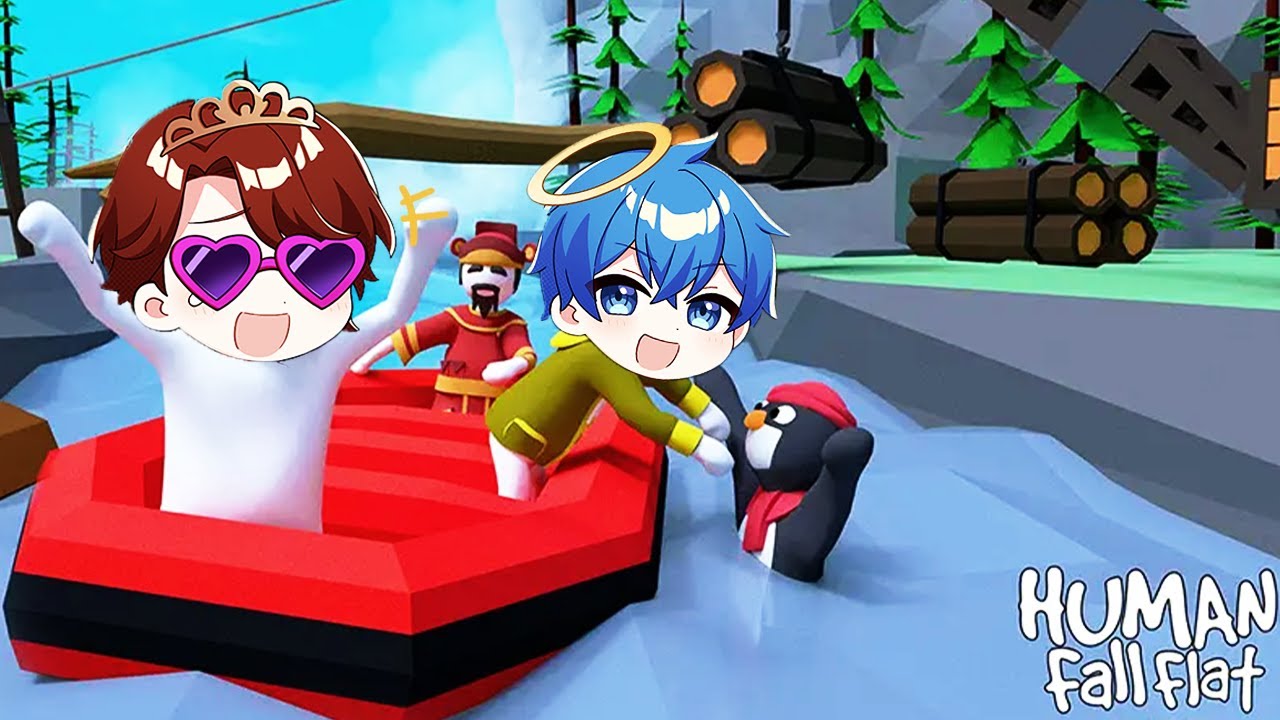 おかんが下手くそすぎてあかさかガチギレ【ヒューマンフォールフラット】