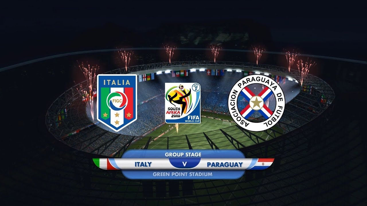FIFA 10 | Italy vs Paraguay - 2010 World Cup South Africa - Match 11 - Gameplay