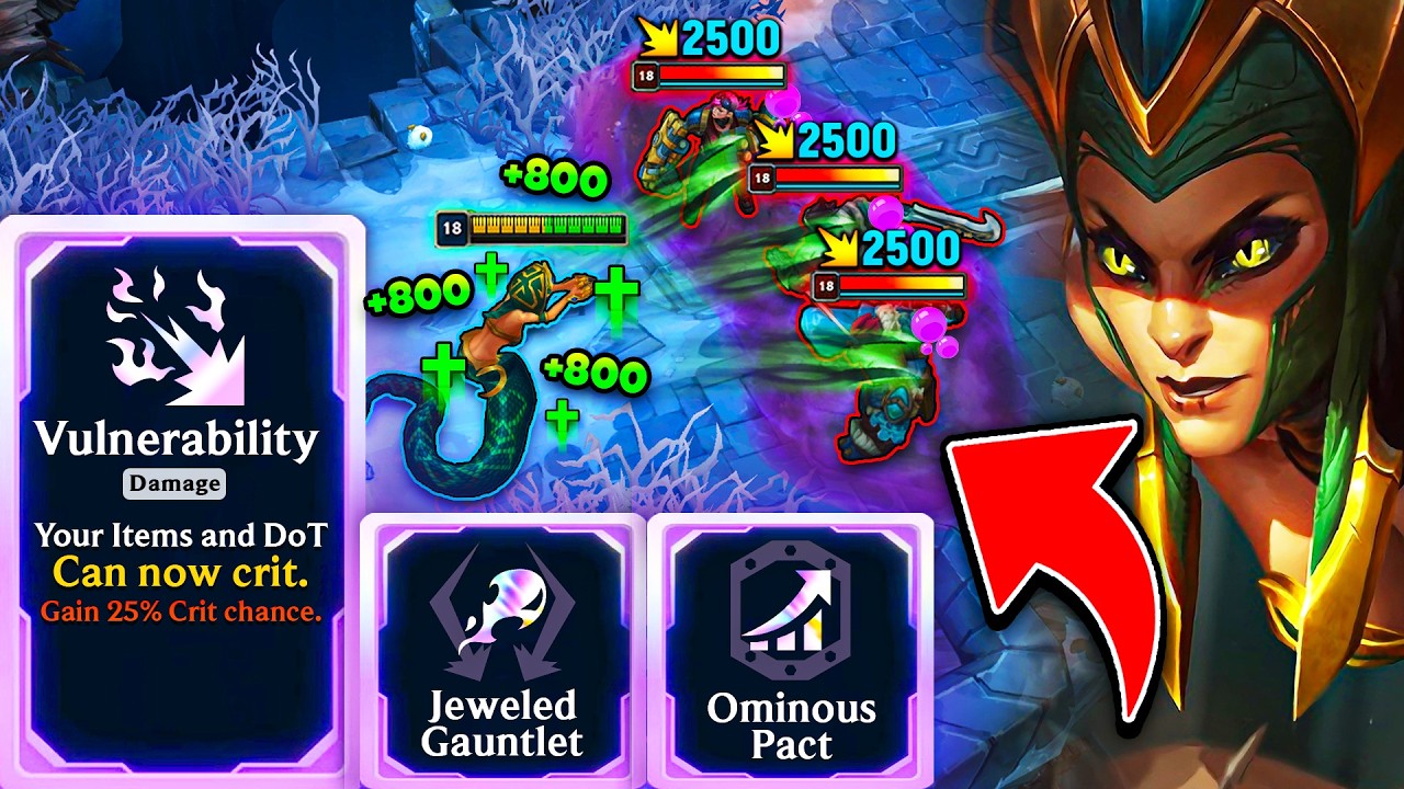 1 in a Billion Odds Crit Highroll: Vulnerability + Jeweled Gauntlet Cassiopeia | ARAM Mayhem