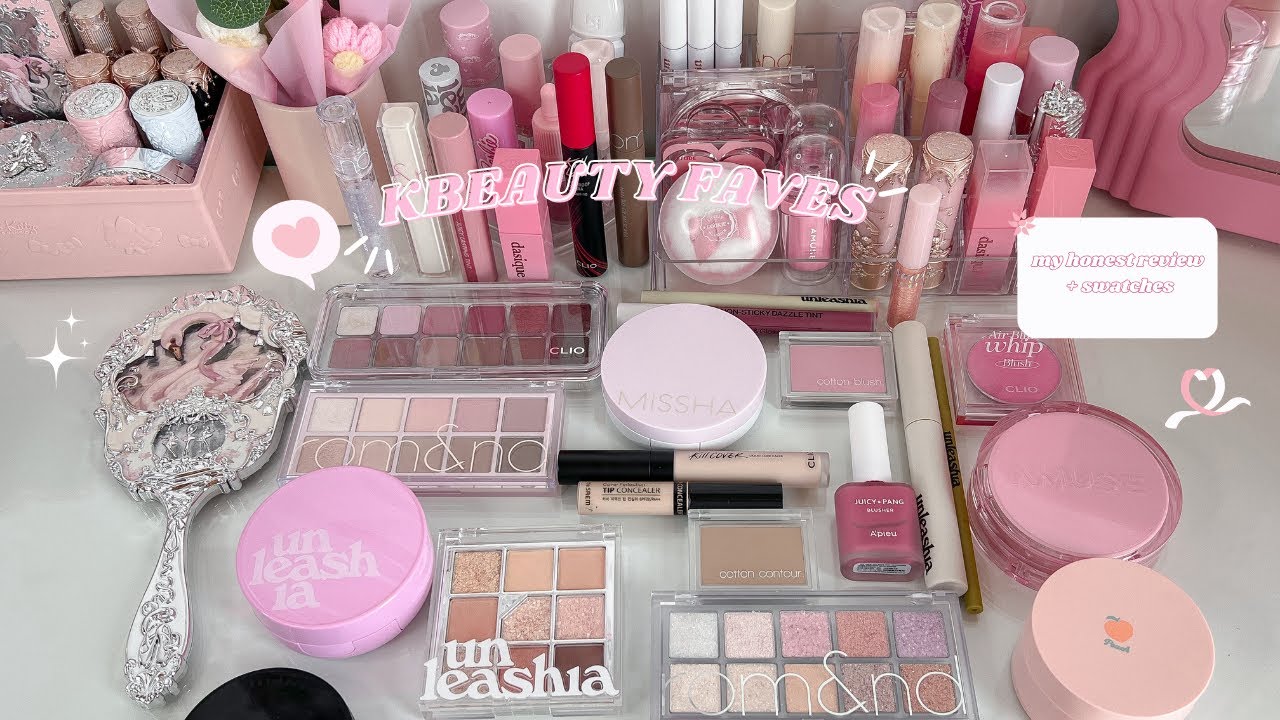 my kbeauty makeup faves 🩰🎀𓂃 ࣪˖|| honest review + swatches°ᡣ𐭩 . ° .