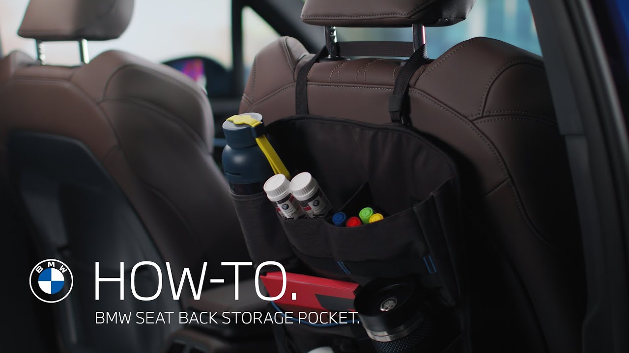 How-To. Using the BMW Seat Back Storage Pocket.