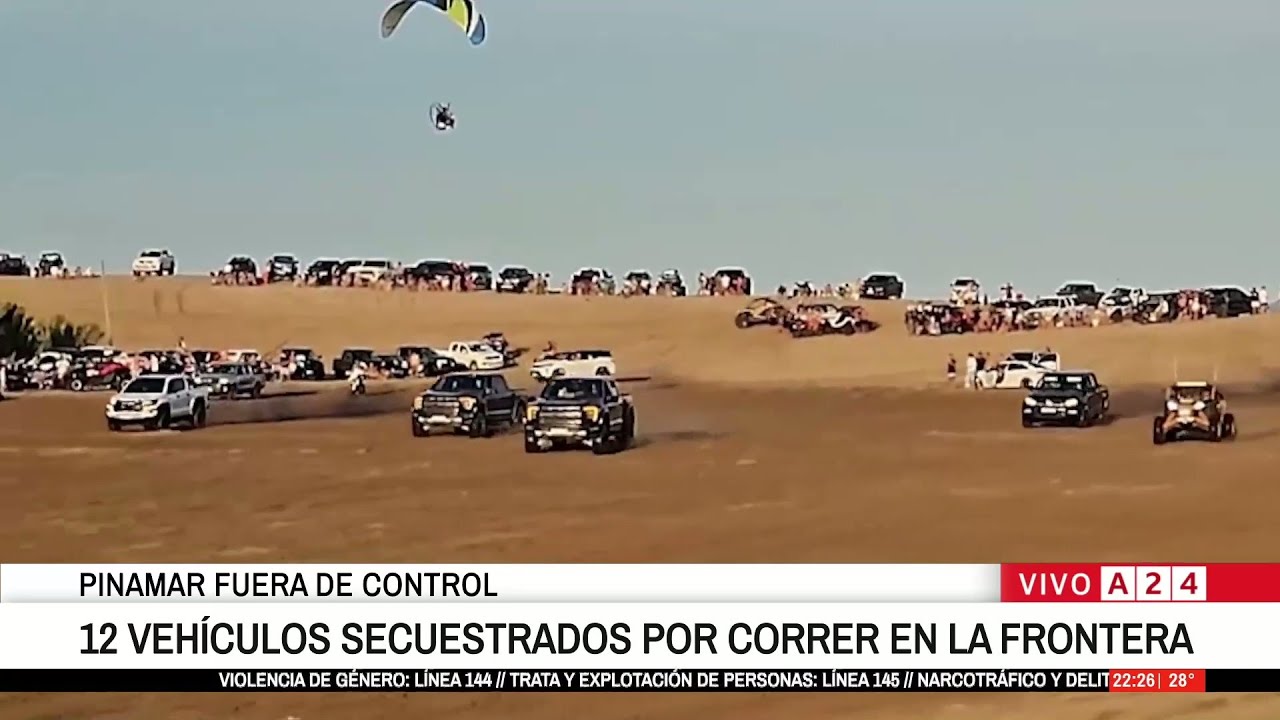🚨 PINAMAR FUERA DE CONTROL: 12 VEHÍCULOS SECUESTRADOS POR CORRER EN LA FRONTERA
