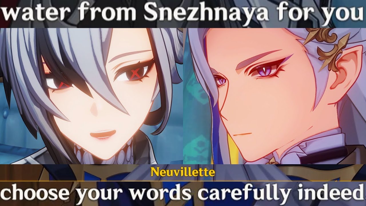 HE KNEW!! ARLECCHINO Meets NEUVILLETTE Cutscene Genshin Impact Story | KNAVE x NEUVILLETTE