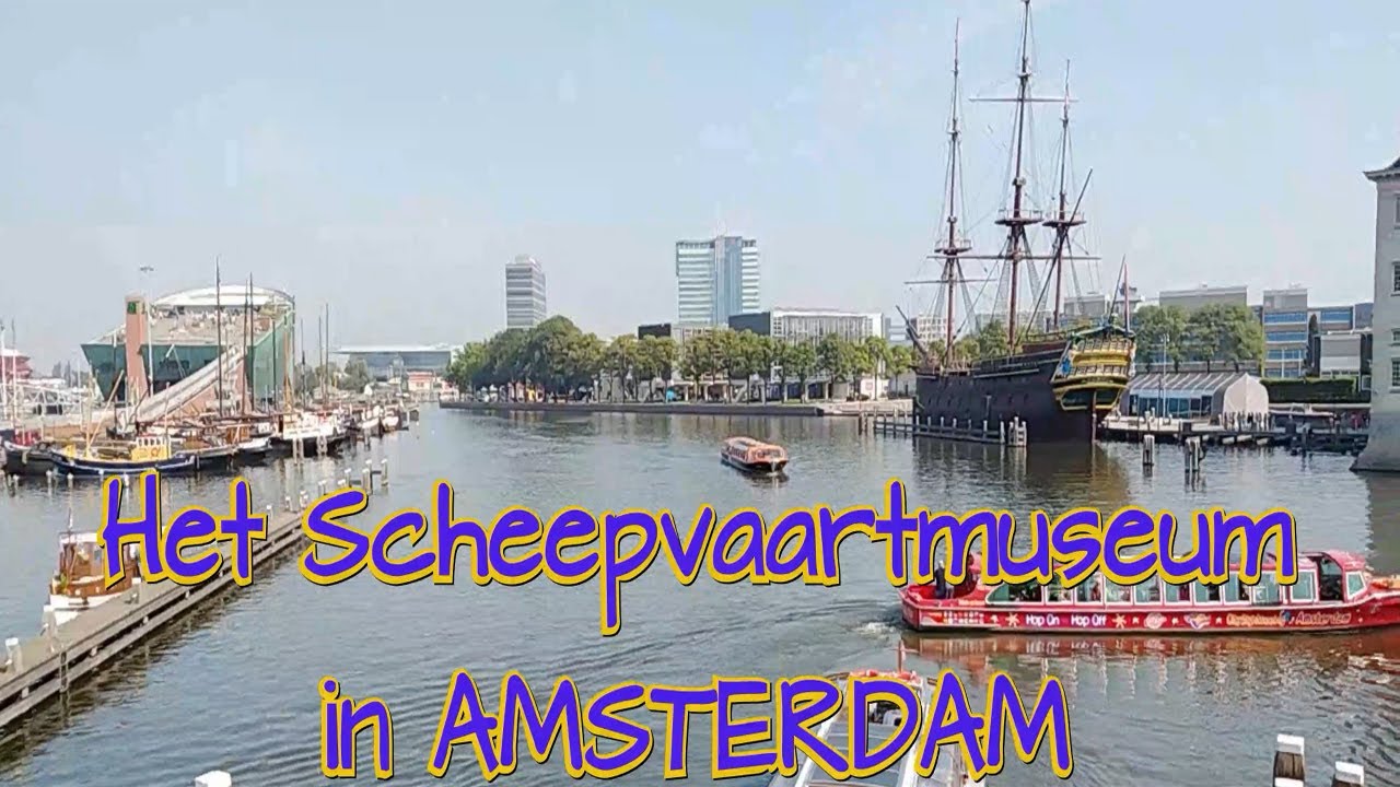 Het Scheepvaartmuseum in Amsterdam, verbeterde video en commentaar (4K)
