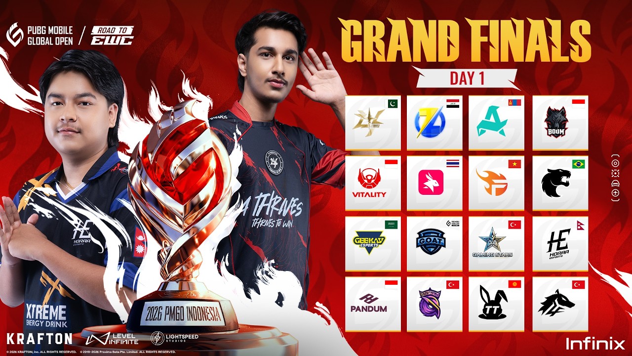 [WATCHPARTY] 2026 PMGO S1 Main Event | Grand Finals | Day 1 | PUBG MOBILE Global Open Season 1
