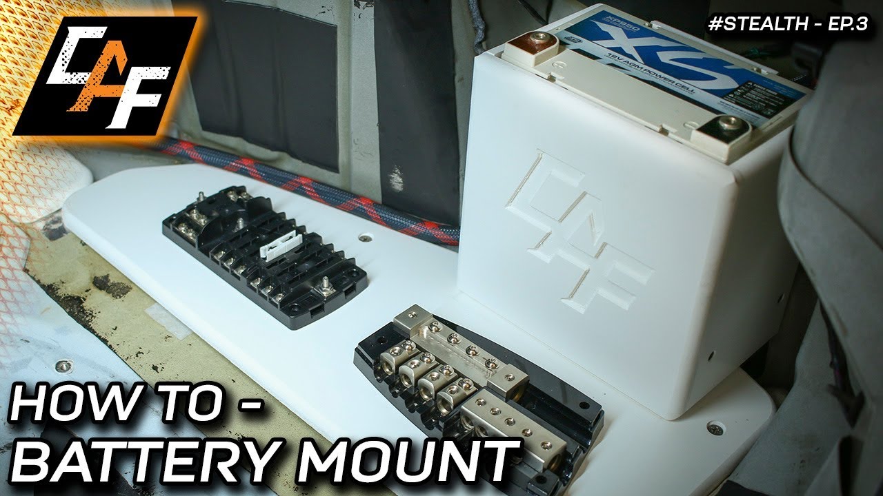 MAKING a Car Audio Battery Mount - How's it mounted?