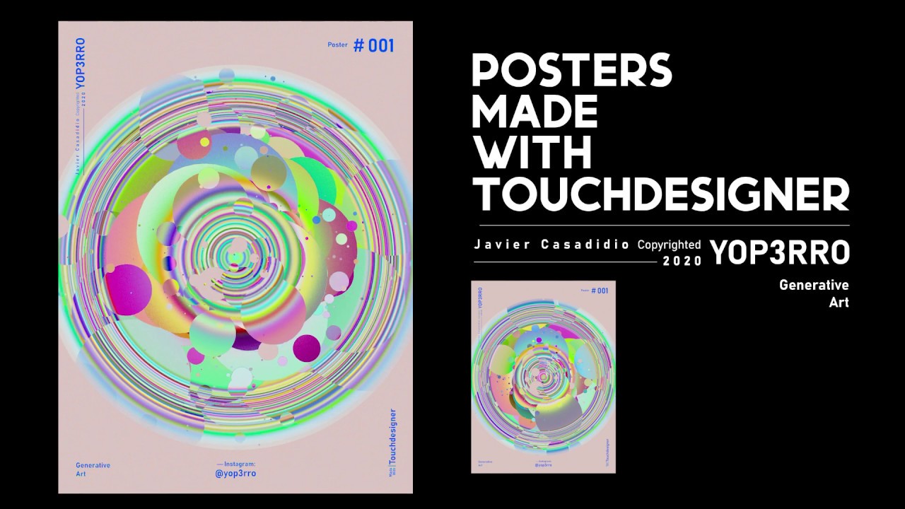 Posters Made With Touchdesigner Serie #001