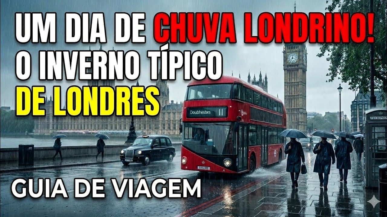 Dia típico de Inverno em Londres - Chuva, Frio e muita humidade