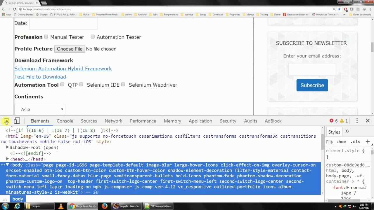 Xpath Basic | Relative Xpath - Selenium WebDriver Tutorial 9