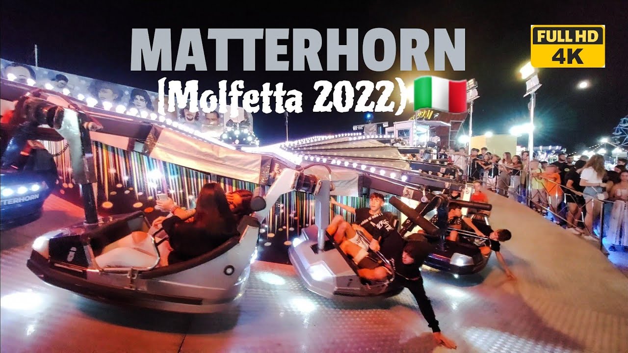 Molfetta Giostre 🇮🇹 Matterhorn Patronal Feast [4k]