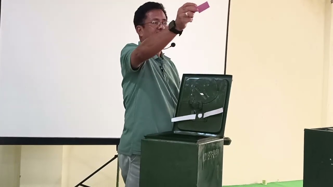 Practical demonstration and hands-on training on the use of ballot boxes