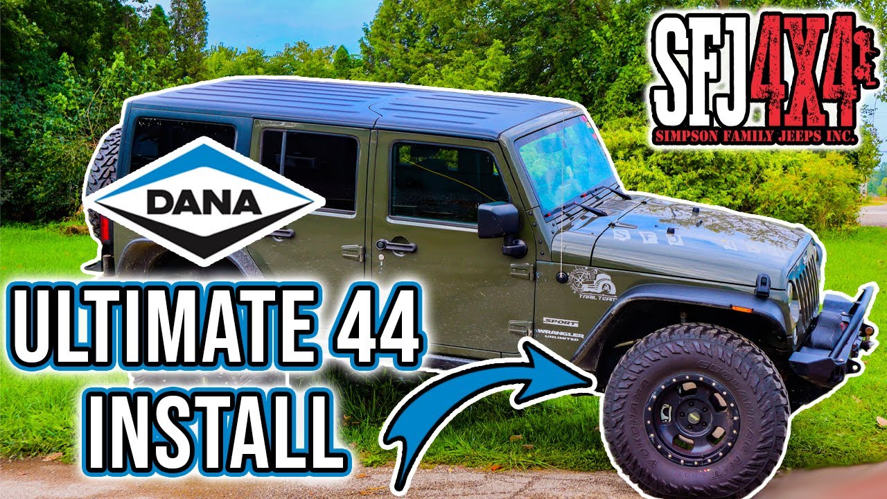 CRAZY FAST Jeep JK UD44 Axle Install! SFJ4x4 House Build