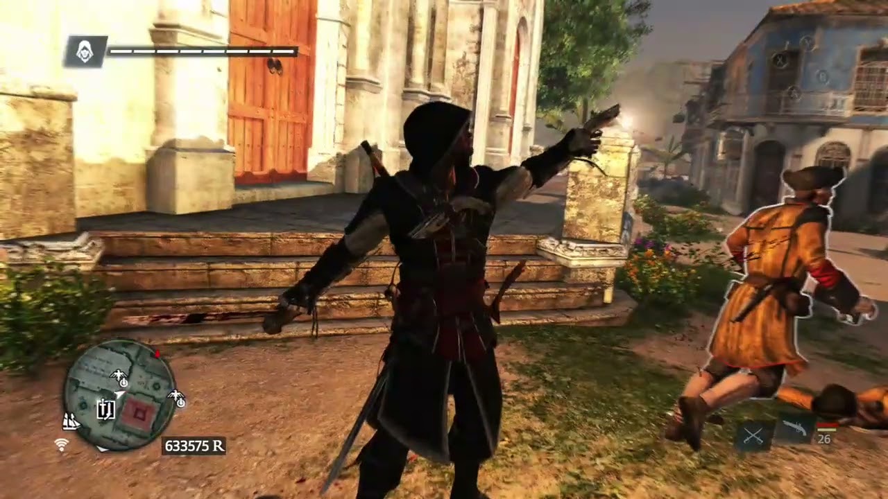 Assassin's Creed Black Flag Pirate Captain Outfit And Esada Ancha Sword Combat In Havana