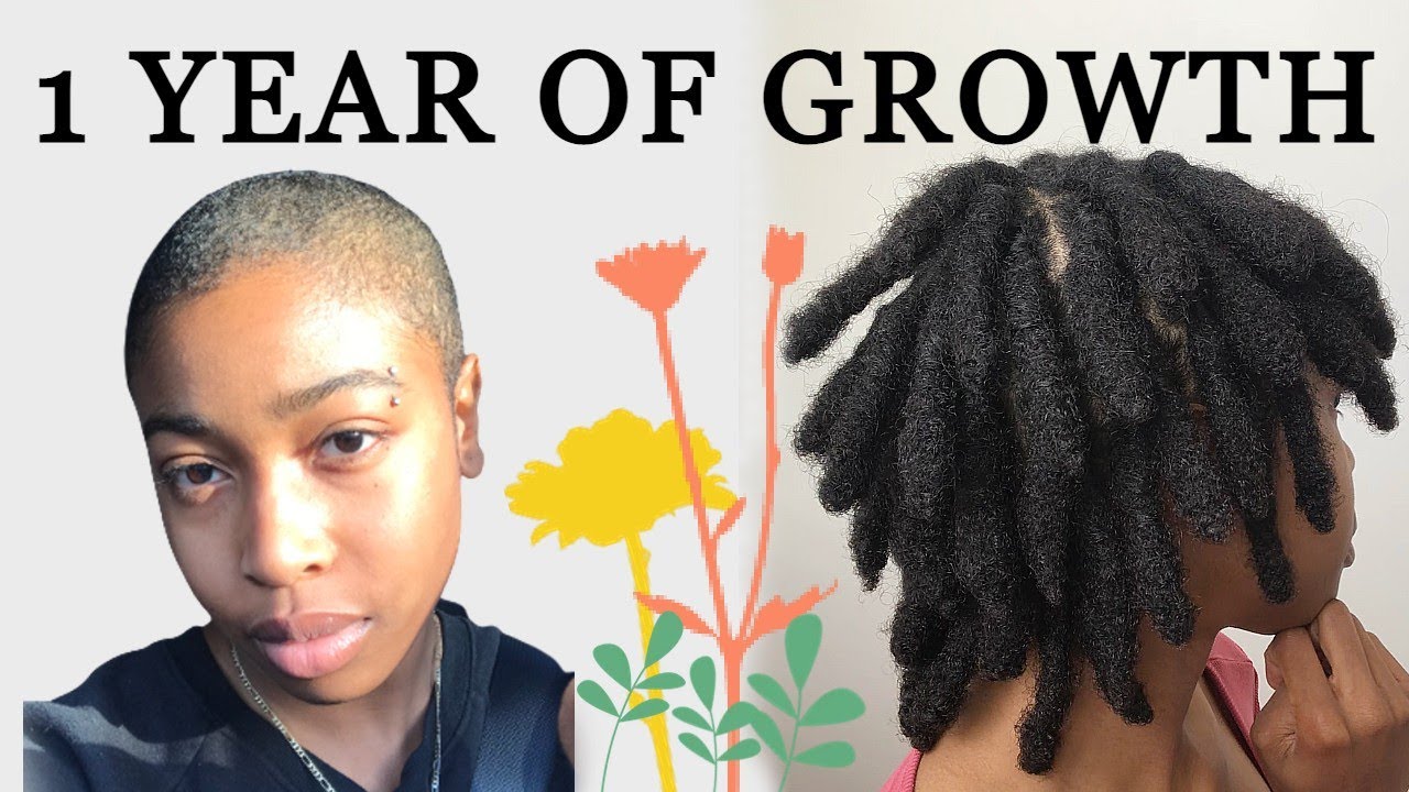 Visual Loc Journey | Bald to Thick Locs | 1 year of loc growth
