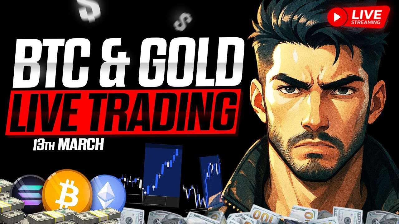 Crypto Live Trading In Hindi | 13 March Live Trading | BTC | ETH | #crypto #btc