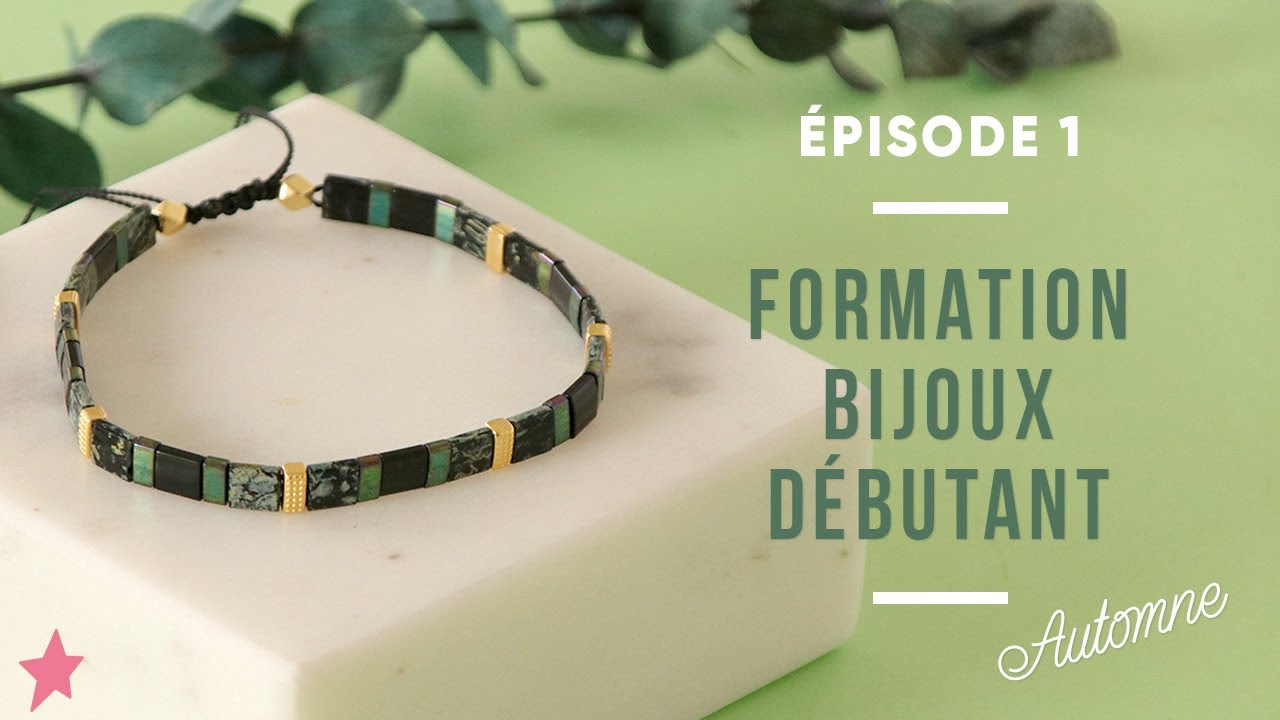 Leçon 1 : Faire un Bracelet avec des Perles Plates - Nœud Coulissant
