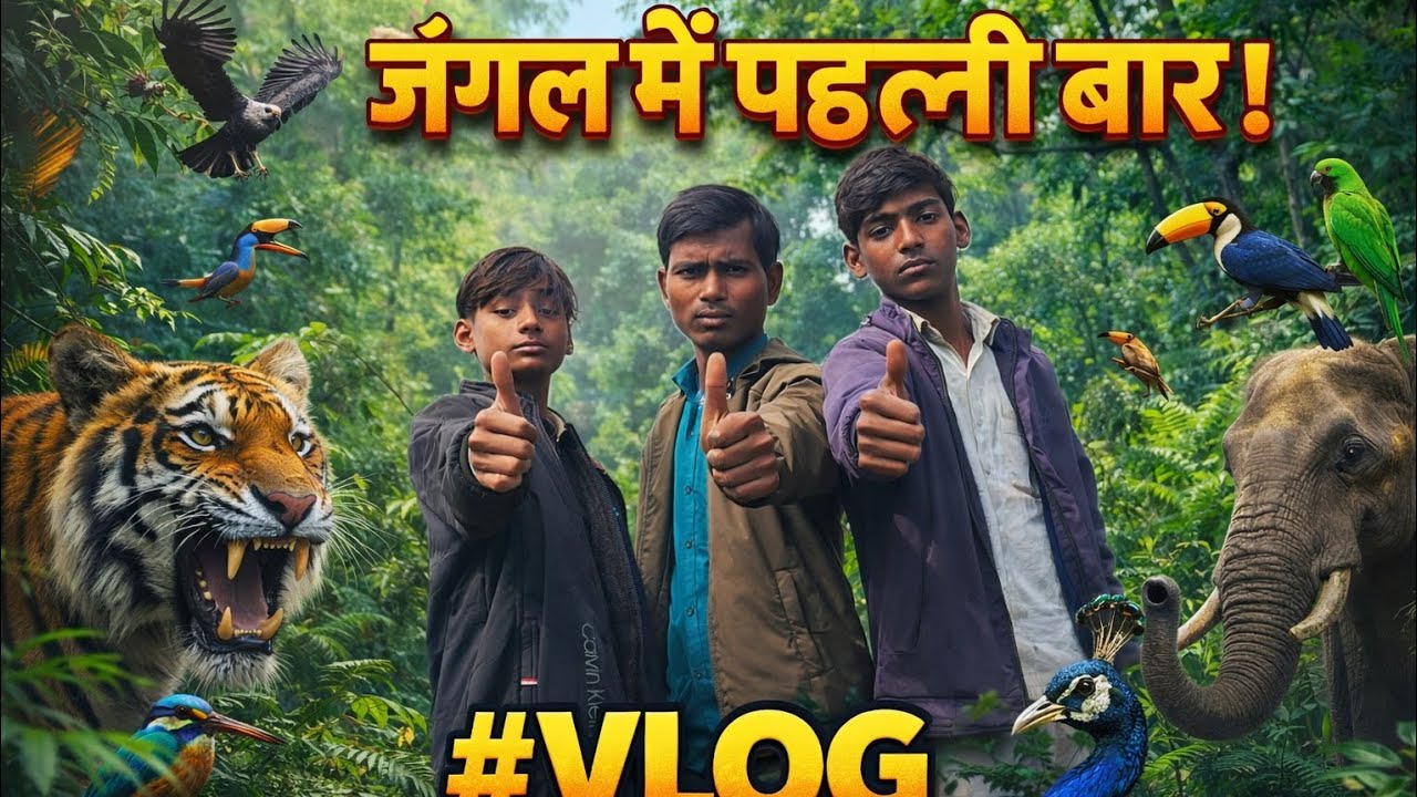 जंगल में पहली बार घुसे 😱 | खतरनाक जानवर 🐯🦌 | Jungle Adventure Vlog 🌿🦜 #vlog #travel #sohrt 