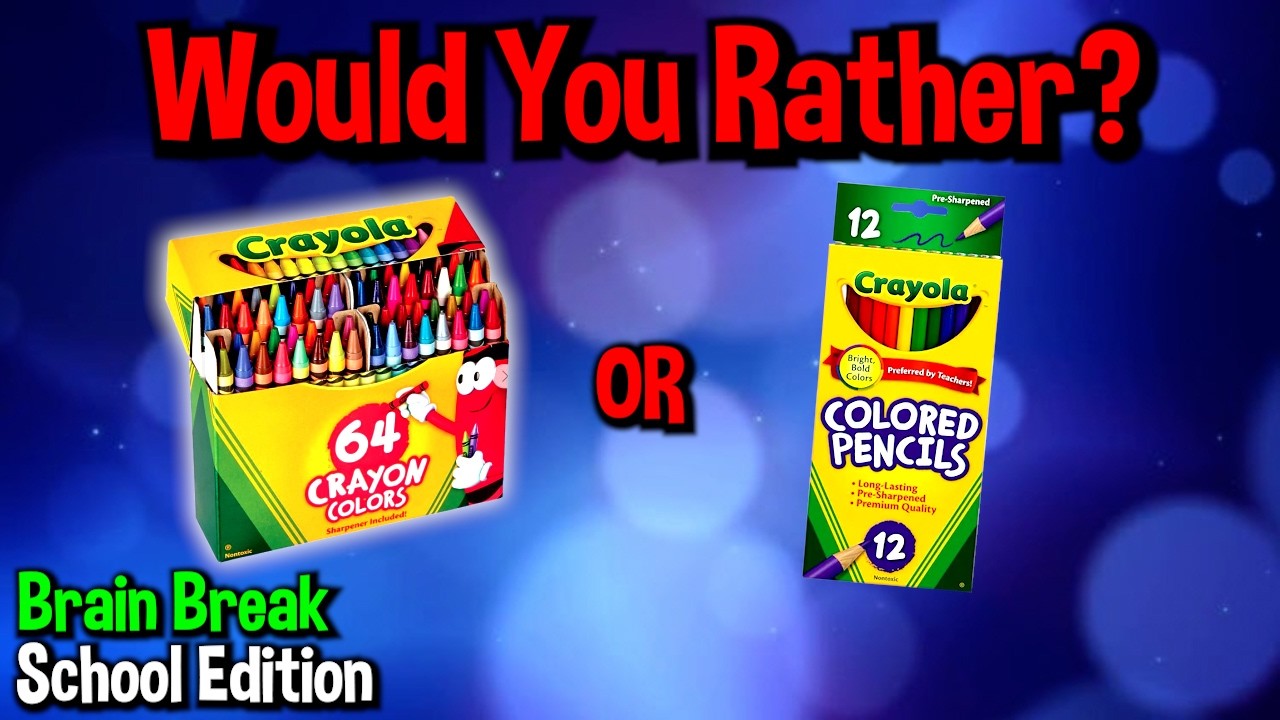 Would You Rather? Workout! (School Edition) - Family Fun Fitness Activity - Brain Break