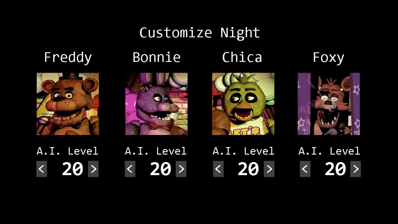FNAF1 4/20 three times in a row COMPLETE