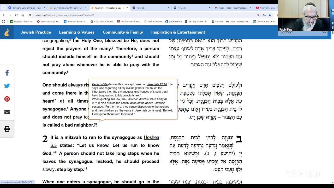 Rambam: Laws of Prayer