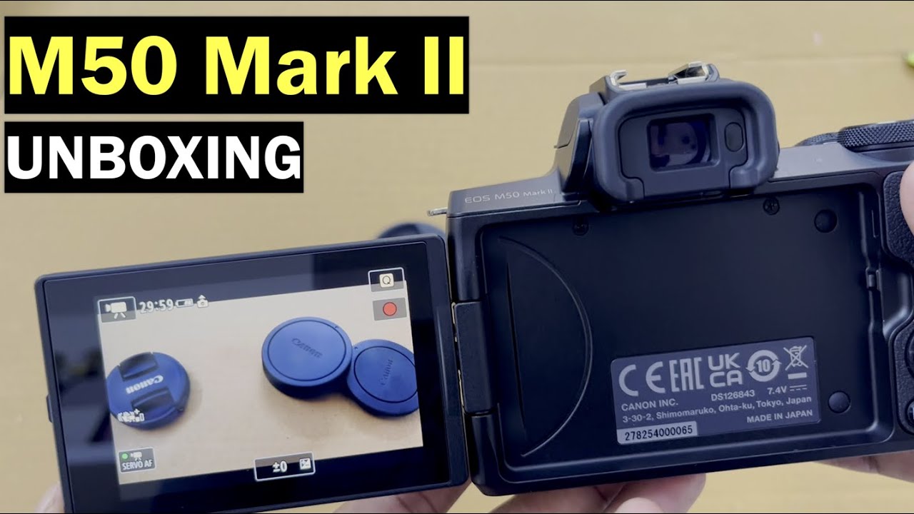 Canon M50 Mark II - Unboxing and Basic Setup (2023)