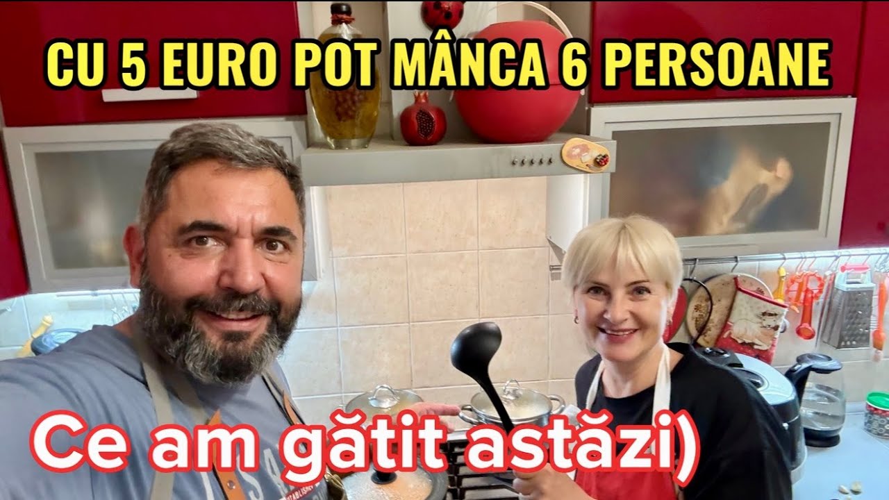 CU 5 EURO POT MANCA 6 PERSOANE. Ce am gătit astăzi. 4K.