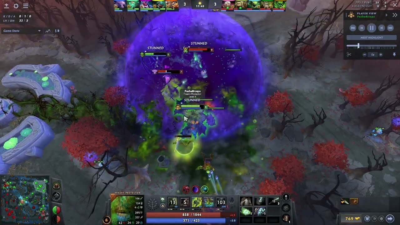 INSANE Splash Damage Treant 44KHeroDmg /10kHeal  Aghs & Heart & Bloodthorn | KaiGaming | Jan 18 2026