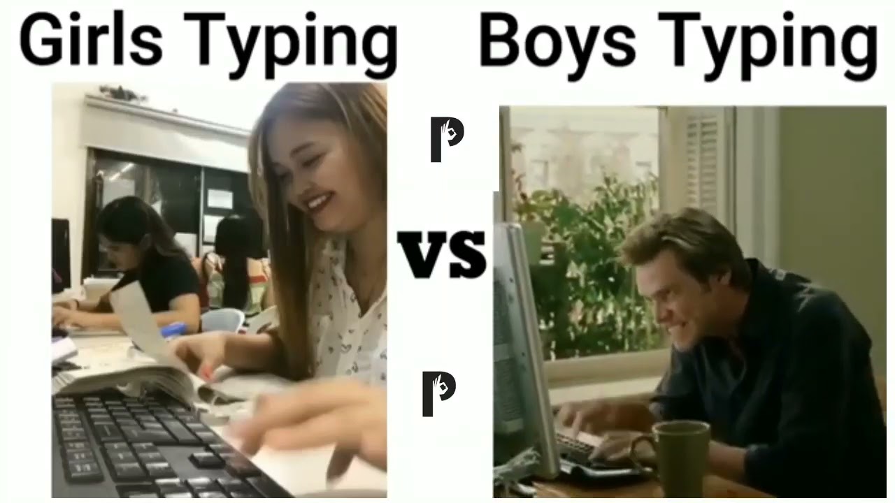 Girls Typing VS Boys Typing Attitude video #viral #diwali #girlmemes #boymemes #trendingshorts