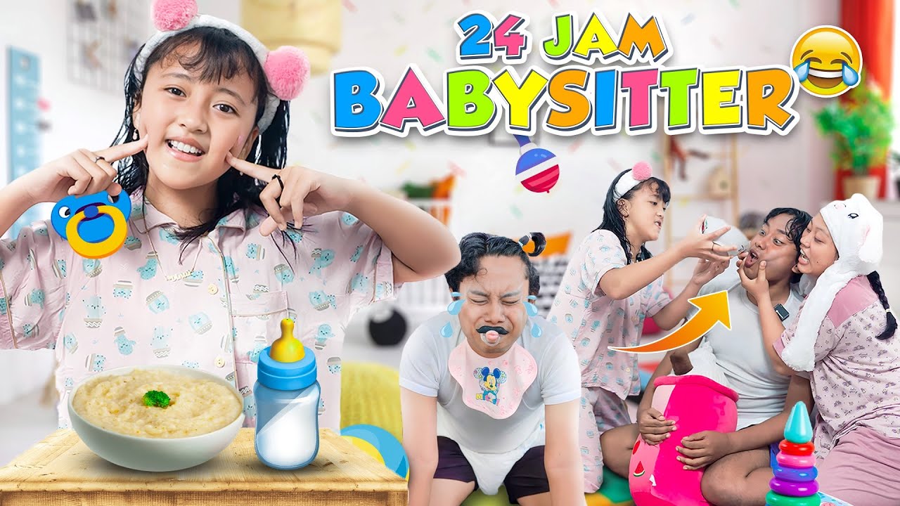 DINAR 24 JAM JADI BABY SITTER BAYI DUDUNG , BAYI NYA BIKIN KESEL..😤😡 #viral #trending