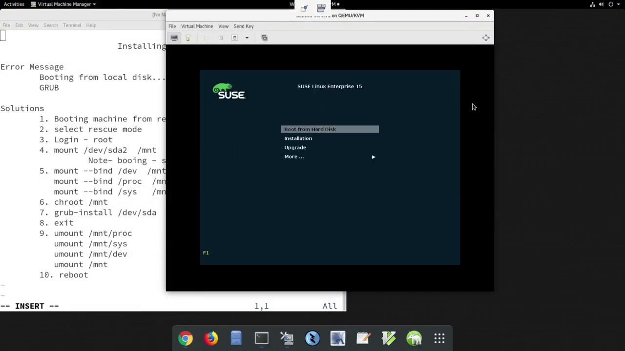 grub2-install - SLES15SP1