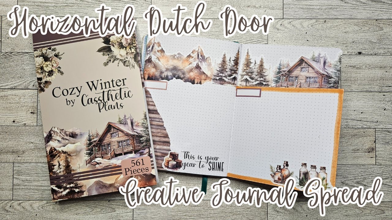 Horizontal Dutch Door Spread | Creative Journal With Me | Cassthetic Plans