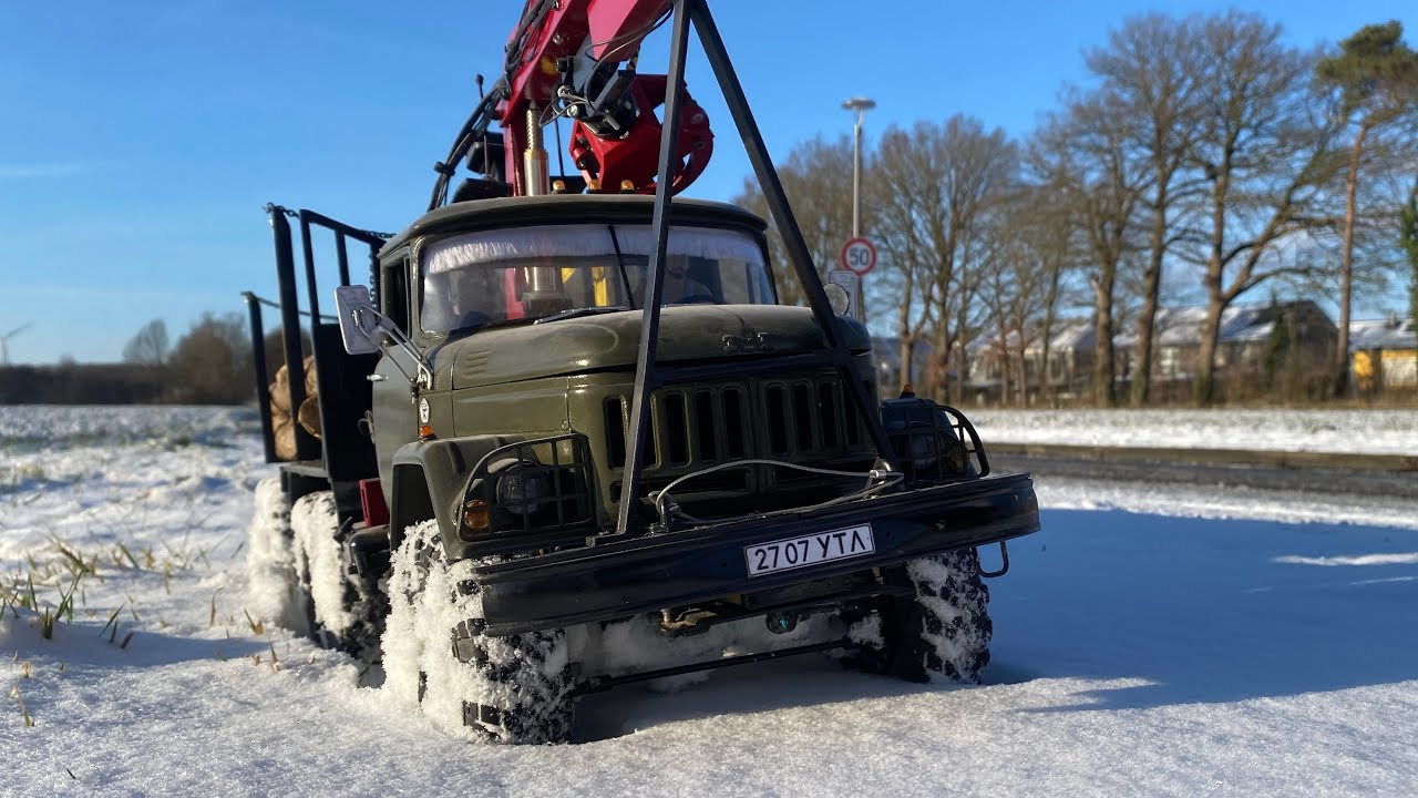 Cross rc Zil 131 ,лесовоз зил 131 1:12 масштаб