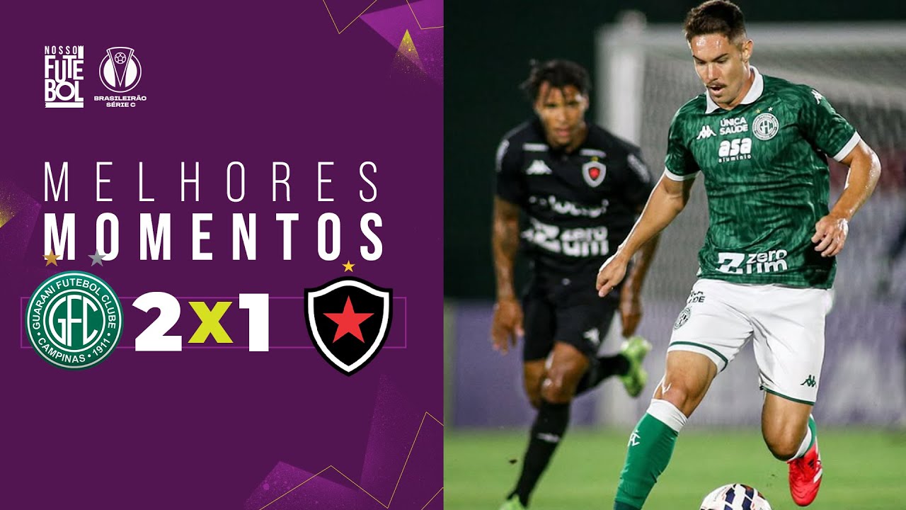 RAFAEL BILU ACABA COM O JOGO - Guarani 2 x 1 Botafogo-PB - Melhores Momentos - Série C 2025