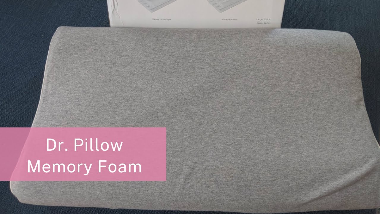 Dr. Pillow Memory Foam Sepoveda Comfort Shape Queen Size Neck Pillow for Pain Relief