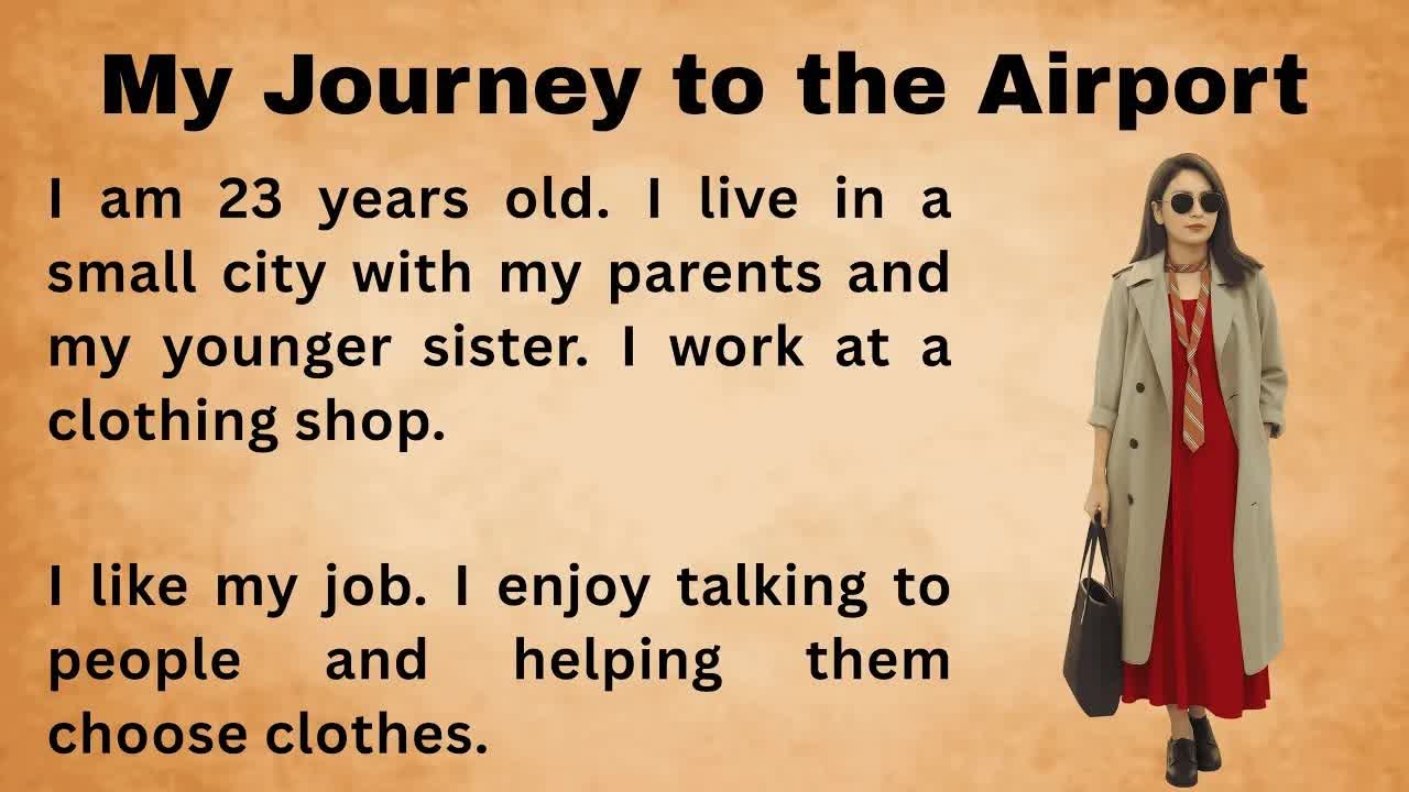 My Trip to the Airport ｜ English Storytelling & Shadowing Practice ｜ Bookish English