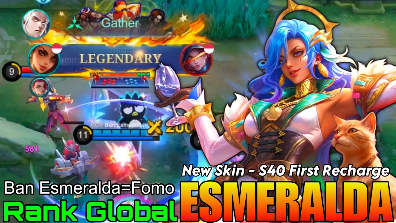 Petal's Razor Esmeralda New SPECIAL Skin Gameplay - Top Global Esmeralda by Ban Esmeralda=Fomo - ML