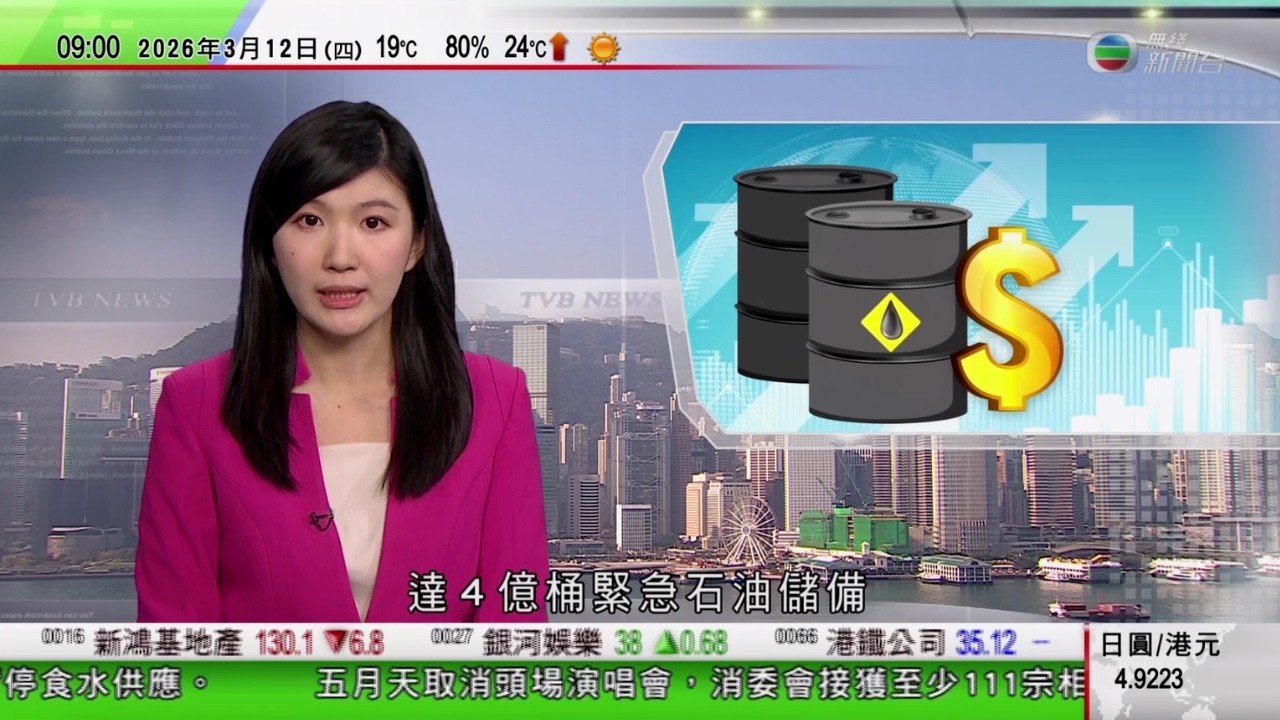 0900 無綫早晨新聞｜美以襲伊朗｜油價急升 國際能源署歷來最大規模釋放石油儲備｜泰國貨船霍爾木茲海峽遇襲著火｜美國多地受龍捲風吹襲至少兩死｜TVB News