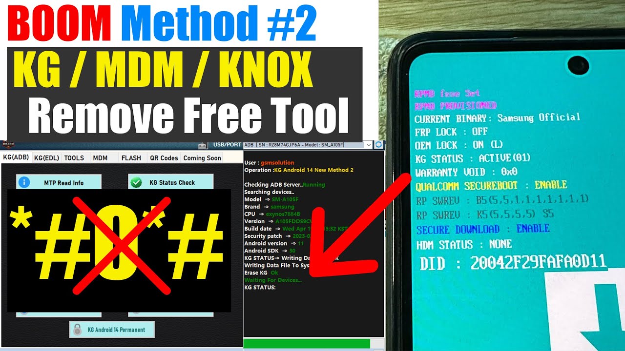 All Samsung KG/MDM/Knox Lock Remove Tool 2026 || Permanent KG Unlock No Code *#0*#