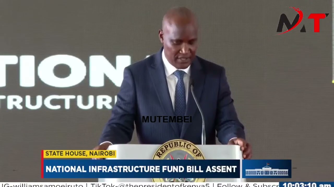 HAPPENING NOW:PRESIDENT RUTO TO SIGN NATIONAL INFRASTRUCTURE BILL INTO ASSENT