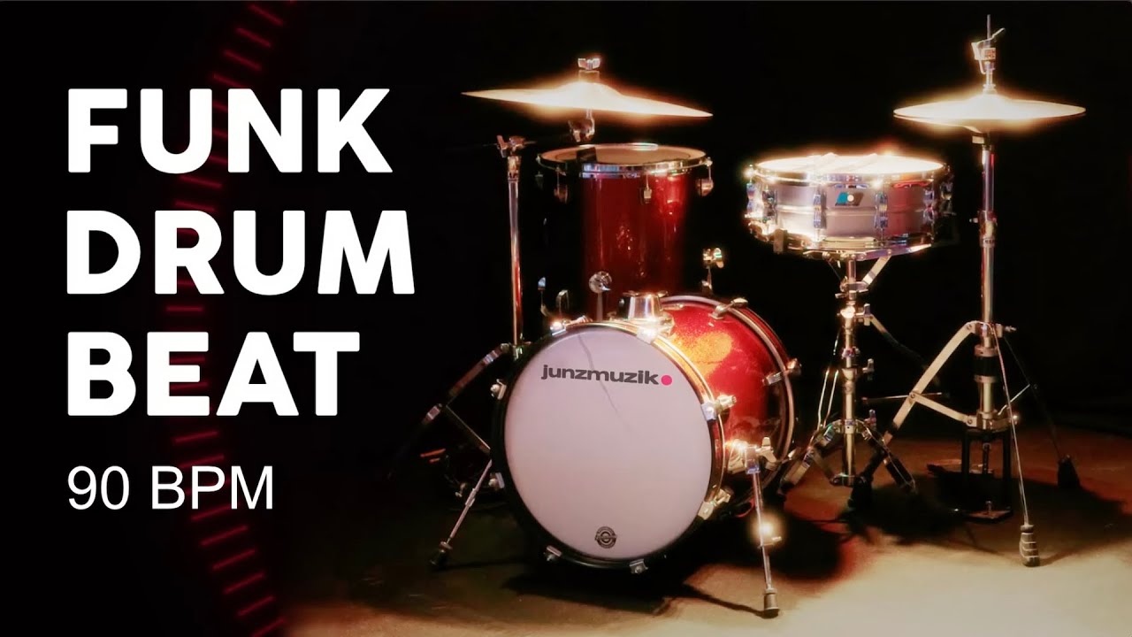 ★ FUNK DRUM GROOVE - 90 BPM ★ Drums only backing track. Drum Track #backingtrack