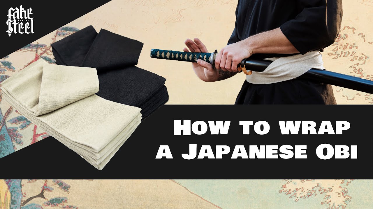 How to wrap a japanese Obi belt
