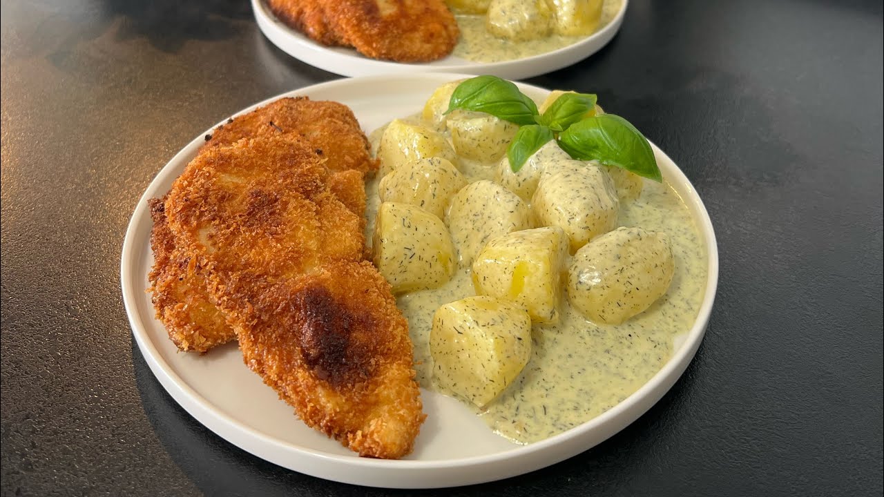 Bug&uuml;n ne pişirsem? Şnitzel & tavada kremalı makarna 🔝 Schnitzel & cremige Kartoffelpfanne