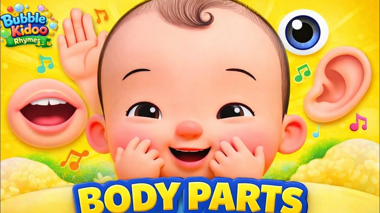Body Parts Song for Kids | Learn Body Parts Names | Kids Song | BubbleKidoo Rhymes